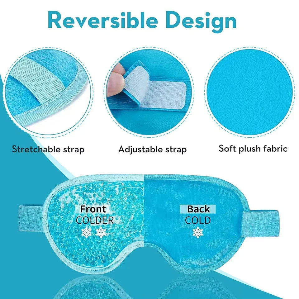 Cold Compress Eye Mask Can Be Reused for Dark Circles Swollen Eyes Relieving Migraines and Eye Fatigue Skincare Gift Eye Mask